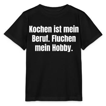 Cooking is my profession, swearing is my hobby. - Stanley/Stella MINI CREATOR Kids’ T-Shirt - black - Front - Mikhail (115cm)