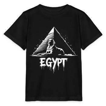 Ägypten Sphinx Pyramide - Stanley/Stella Kinder T-Shirt MINI CREATOR  - Schwarz - Vorne - Mikhail (115cm)