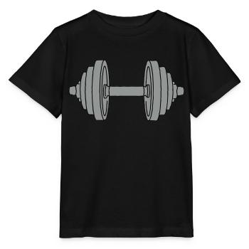 HANTEL Krafttraining 2 - Stanley/Stella Kinder T-Shirt MINI CREATOR  - Schwarz - Vorne - Mikhail (115cm)