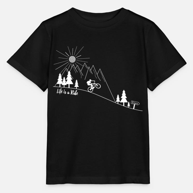 VTT VTT Vélo de montagne - T-shirt bio MINI CREATOR Stanley/Stella Enfant - noir