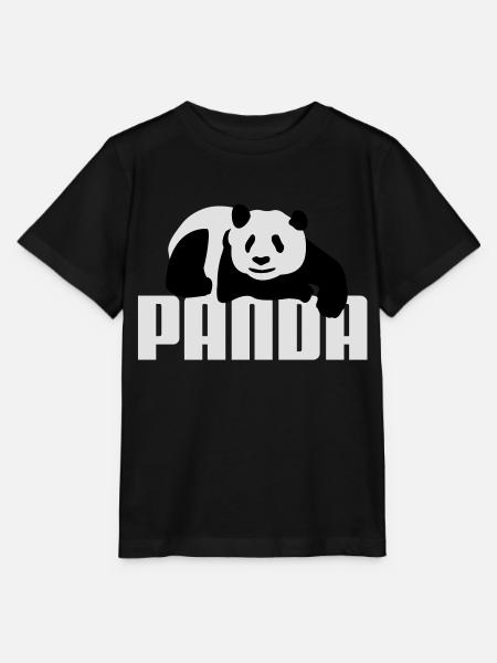 Pandabär - Stanley/Stella Kinder T-Shirt MINI CREATOR - Schwarz