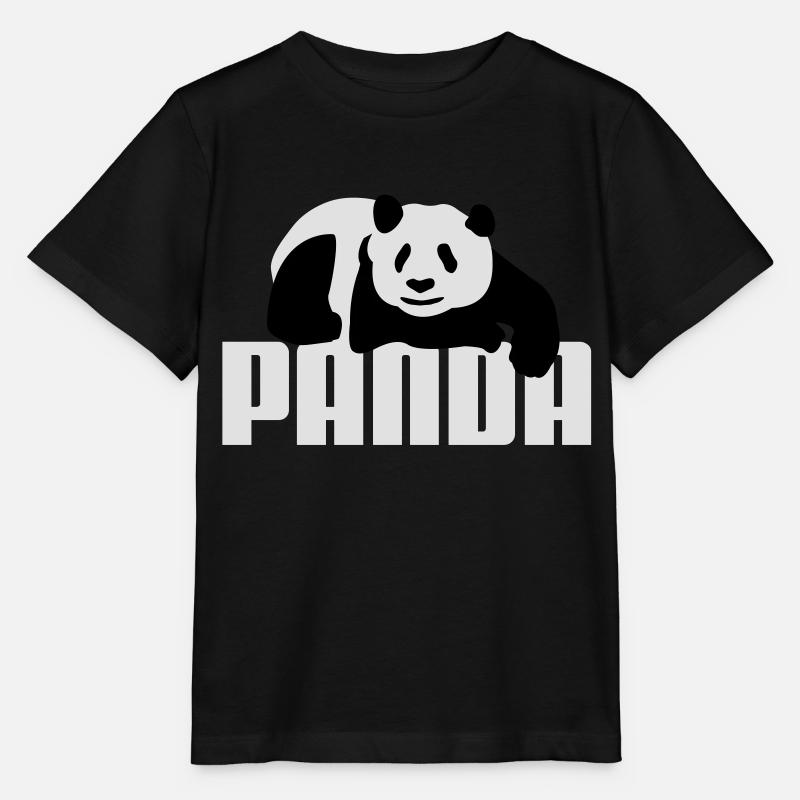 Panda - T-shirt bio MINI CREATOR Stanley/Stella Enfant - noir