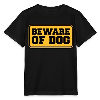 Beware Of Dog - Stanley/Stella MINI CREATOR Kids’ T-Shirt - black - Front - Mikhail (115cm)