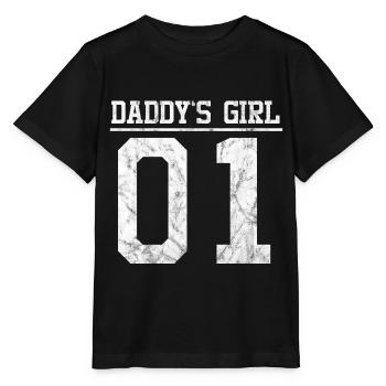 Daddy's Girl 01 - Stanley/Stella MINI CREATOR Kids’ T-Shirt - black - Front - Mikhail (115cm)