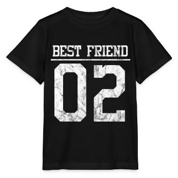 Beste Freunde Best Friends - Stanley/Stella MINI CREATOR Kids’ T-Shirt - black - Front - Mikhail (115cm)