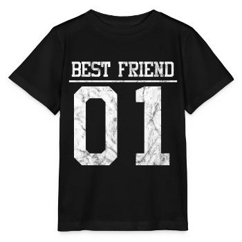 Best Friends Best Friend - Stanley/Stella MINI CREATOR Kids’ T-Shirt - black - Front - Mikhail (115cm)