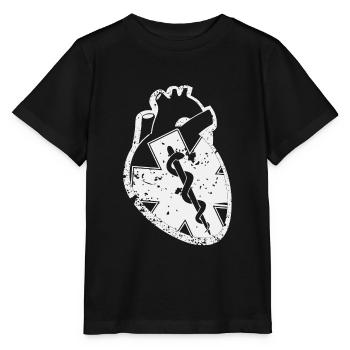 Un cœur pour les ambulanciers paramédicaux - services d'urgence - T-shirt bio MINI CREATOR Stanley/Stella Enfant - noir - Devant - Mikhail (115cm)