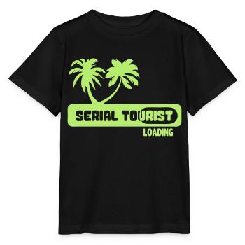 serial tourist citation palm loading humor - Stanley/Stella MINI CREATOR Kids’ T-Shirt - black - Front - Mikhail (115cm)
