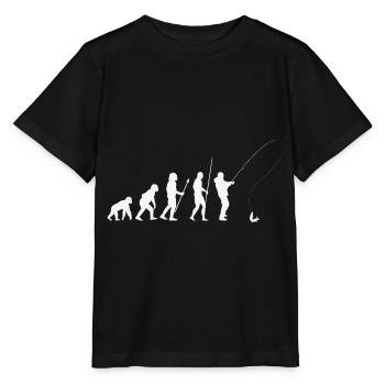 Pêcheur pêcheur évolution de la pêche - T-shirt bio MINI CREATOR Stanley/Stella Enfant - noir - Devant - Mikhail (115cm)