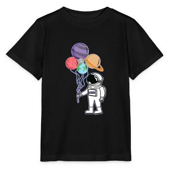 Astronaut Weltraum Raumfahrt Nasa - Stanley/Stella Kinder T-Shirt MINI CREATOR  - Schwarz - Vorne - Mikhail (115cm)