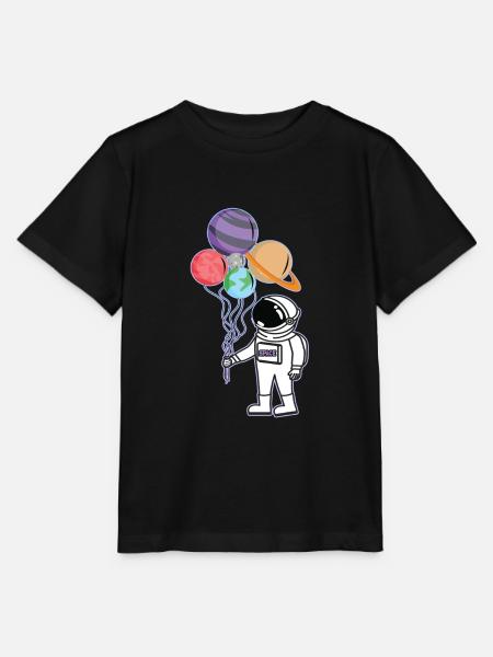 Astronaut Weltraum Raumfahrt Nasa - Stanley/Stella T-shirt MINI CREATOR til børn - sort