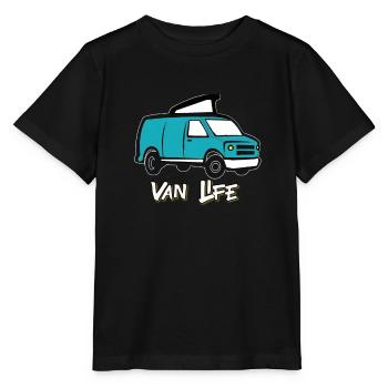 Van life / Nomadlife VANLIFER NOMADS - T-shirt bio MINI CREATOR Stanley/Stella Enfant - noir - Devant - Mikhail (115cm)