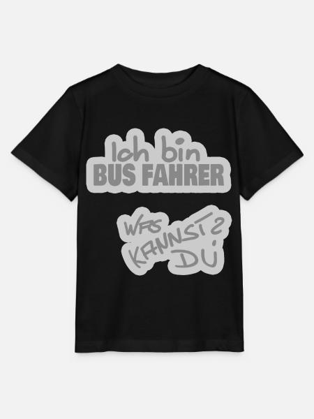 Busfahrer - Stanley/Stella Kinder T-Shirt MINI CREATOR - Schwarz