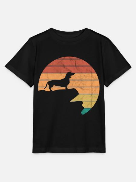Dackel Dachshund - Stanley/Stella Kinder T-Shirt MINI CREATOR - Schwarz