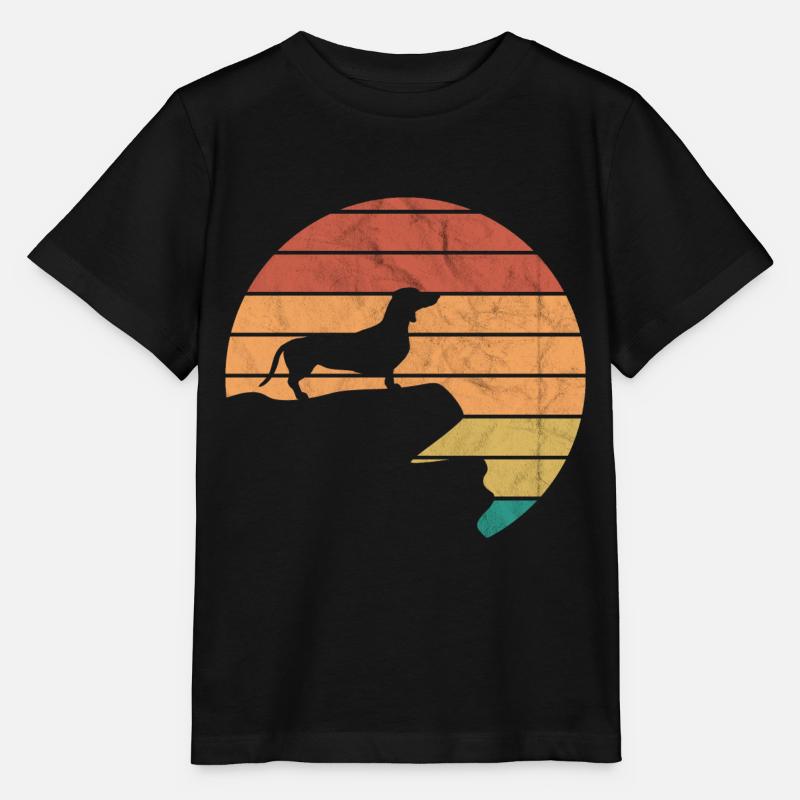 Dackel Dachshund - Stanley/Stella Kinder T-Shirt MINI CREATOR  - Schwarz