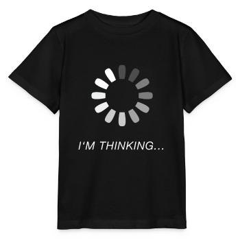 Je pense que le cerveau du joueur nerd - T-shirt bio MINI CREATOR Stanley/Stella Enfant - noir - Devant - Mikhail (115cm)