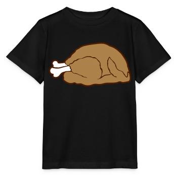 Rôti de dinde de dessin animé - T-shirt bio MINI CREATOR Stanley/Stella Enfant - noir - Devant - Mikhail (115cm)