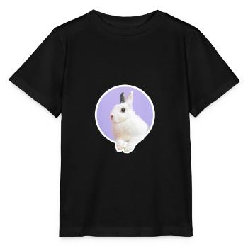 Lapin doux Kanninchen - T-shirt bio MINI CREATOR Stanley/Stella Enfant - noir - Devant - Mikhail (115cm)