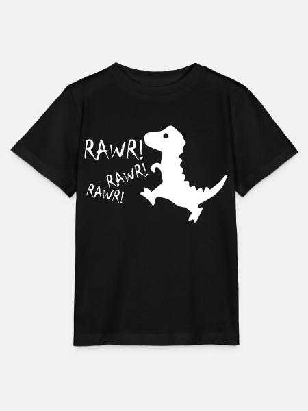 Dinosaurier Dino - Stanley/Stella Kinder T-Shirt MINI CREATOR - Schwarz