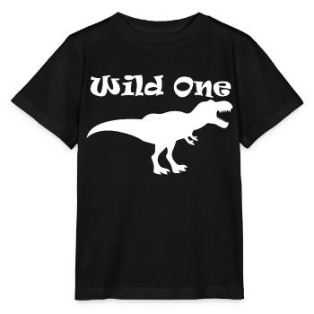 Dinosaurier Dino Dinosaur - Stanley/Stella Kinder T-Shirt MINI CREATOR  - Schwarz - Vorne - Mikhail (115cm)