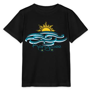 Königssee Sonnenaufgang - Stanley/Stella Kinder T-Shirt MINI CREATOR  - Schwarz - Vorne - Mikhail (115cm)