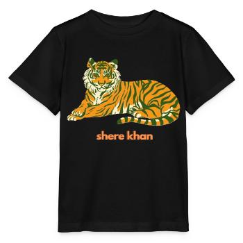 SHERE KHAN - Stanley/Stella Kinder T-Shirt MINI CREATOR  - Schwarz - Vorne - Mikhail (115cm)