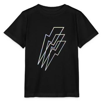 Flash holographic - Stanley/Stella MINI CREATOR Kids’ T-Shirt - black - Front - Mikhail (115cm)