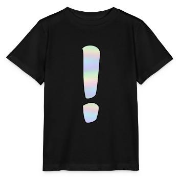 Holographic exclamation mark - Stanley/Stella MINI CREATOR Kids’ T-Shirt - black - Front - Mikhail (115cm)