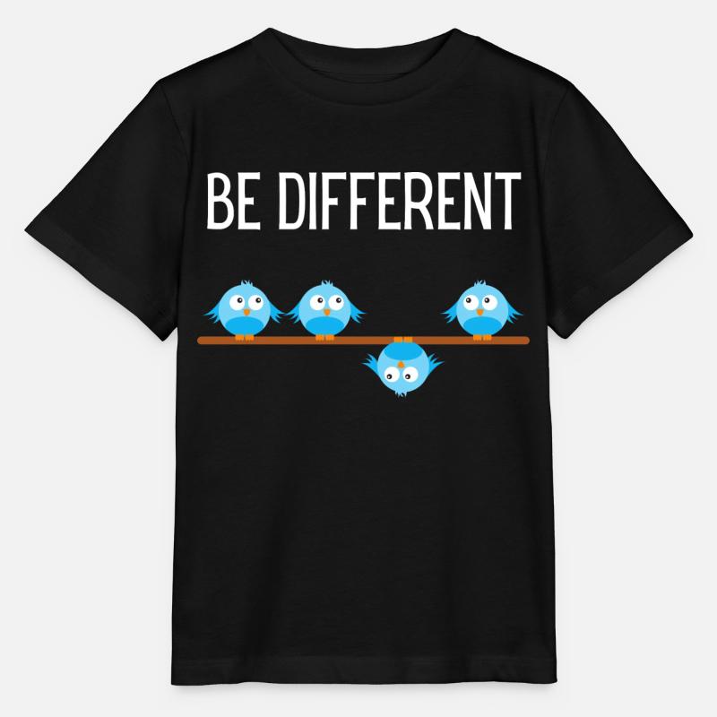 Be different Vogel Birds - T-shirt bio MINI CREATOR Stanley/Stella Enfant - noir