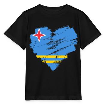 Aruba - Stanley/Stella Kinder T-Shirt MINI CREATOR  - Schwarz - Vorne - Mikhail (115cm)