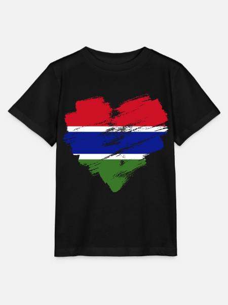 Gambia - Stanley/Stella Kinder T-Shirt MINI CREATOR  - Schwarz