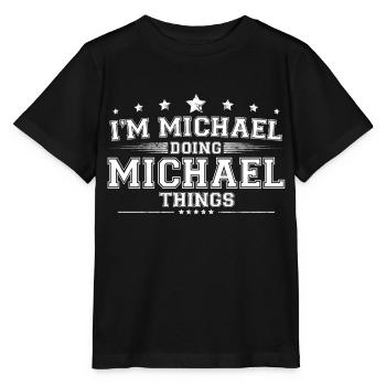 Michael - Stanley/Stella MINI CREATOR Kids’ T-Shirt - black - Front - Mikhail (115cm)