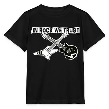 In Rock vertrauen wir - Stanley/Stella Kinder T-Shirt MINI CREATOR  - Schwarz - Vorne - Mikhail (115cm)