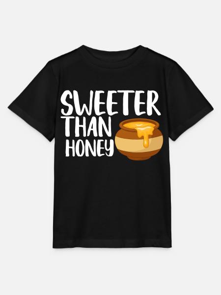 Sweeter than Honey - Stanley/Stella Kinder T-Shirt MINI CREATOR - Schwarz