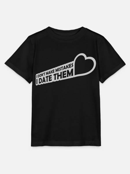 Date Mistakes Zitat Logo - Stanley/Stella Kinder T-Shirt MINI CREATOR - Schwarz