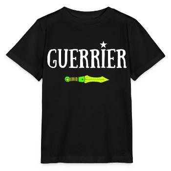 GUERRIER JDR ÉPÉE MAGIQUE - T-shirt bio MINI CREATOR Stanley/Stella Enfant - noir - Devant - Mikhail (115cm)