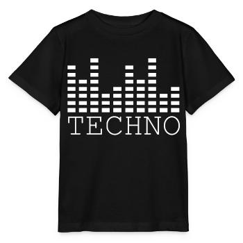 Musique techno - T-shirt bio MINI CREATOR Stanley/Stella Enfant - noir - Devant - Mikhail (115cm)