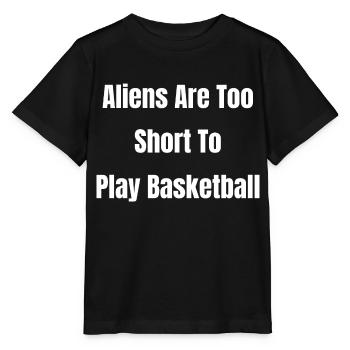 memes abduction alien spaceship - Stanley/Stella Kinder T-Shirt MINI CREATOR  - Schwarz - Vorne - Mikhail (115cm)