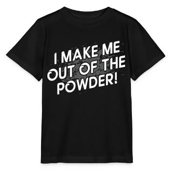 Hors de la poudre! - Denglish dit Denglish - T-shirt bio MINI CREATOR Stanley/Stella Enfant - noir - Devant - Mikhail (115cm)