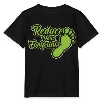 Reduzier deinen ökologischen Fußabdruck - Stanley/Stella Kinder T-Shirt MINI CREATOR  - Schwarz - Vorne - Mikhail (115cm)