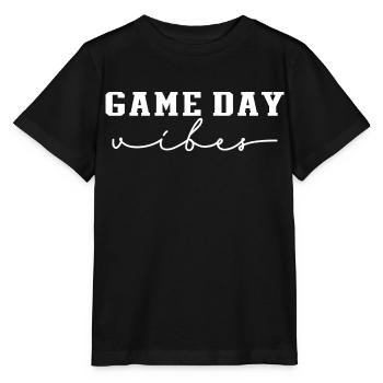 Game Day Vibes, College Football Mom, Baseball Mom - Stanley/Stella MINI CREATOR Kids’ T-Shirt - black - Front - Mikhail (115cm)