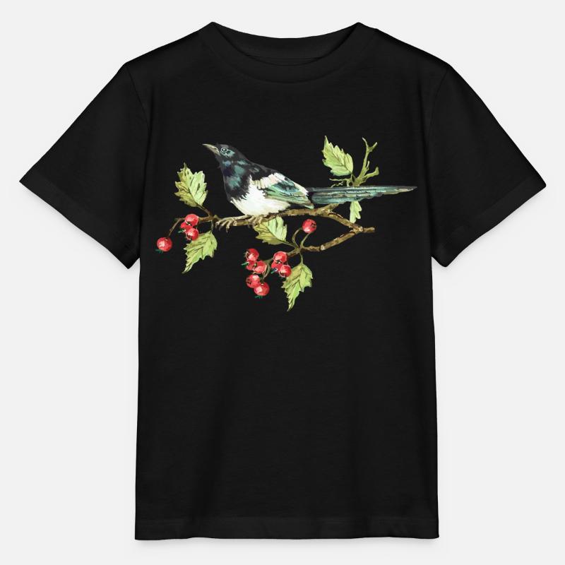 Oiseau coloré - T-shirt bio MINI CREATOR Stanley/Stella Enfant - noir