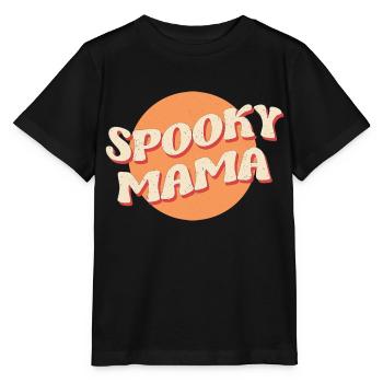Halloween PNG SPOOKY MAMA CIRCLE - Stanley/Stella MINI CREATOR Kids’ T-Shirt - black - Front - Mikhail (115cm)