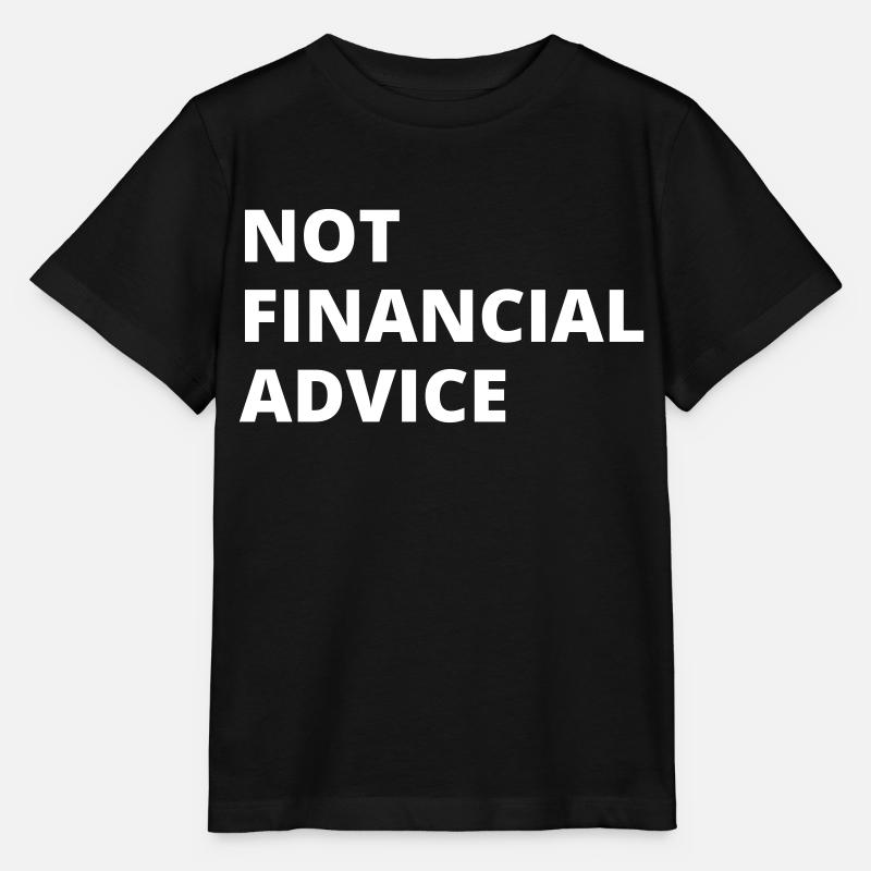 Pas de conseils financiers - T-shirt bio MINI CREATOR Stanley/Stella Enfant - noir