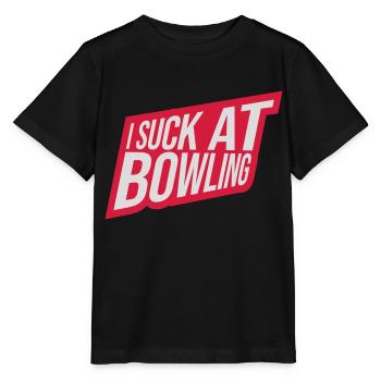 I suck at bowling - Stanley/Stella Kinder T-Shirt MINI CREATOR  - Schwarz - Vorne - Mikhail (115cm)