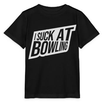 I suck at bowling - Stanley/Stella Kinder T-Shirt MINI CREATOR  - Schwarz - Vorne - Mikhail (115cm)