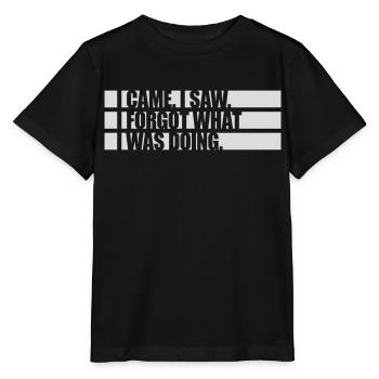 I came saw forget - Stanley/Stella Kinder T-Shirt MINI CREATOR  - Schwarz - Vorne - Mikhail (115cm)