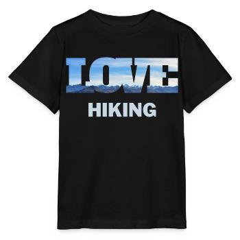 Alps Love Hiking Mountains Gift Photo Holiday - Stanley/Stella MINI CREATOR Kids’ T-Shirt - black - Front - Mikhail (115cm)