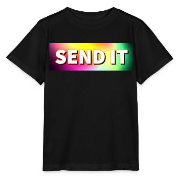 SEND IT Boxlogo - Stanley/Stella Kinder T-Shirt MINI CREATOR  - Schwarz - Vorne - Mikhail (115cm)