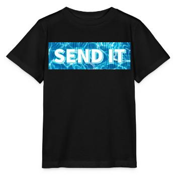 SEND IT Boxlogo - Stanley/Stella Kinder T-Shirt MINI CREATOR  - Schwarz - Vorne - Mikhail (115cm)